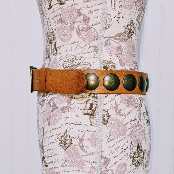 Hight Quality Leather Belt Bronze Suds M - Picture 2 of 5